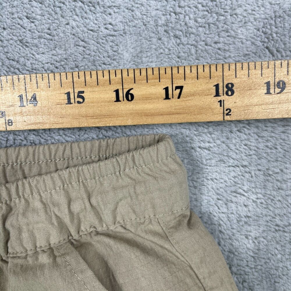 Sacre Pants Men's XL Tan Cargo Pockets Tapered Leg Logo Drawstring Ankle Zip - Picture 8 of 11